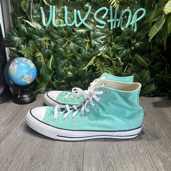 Converse Chuck Taylor All Star High Top Sneakers Teal Green Unisex M Men 13 - Picture 4 of 8